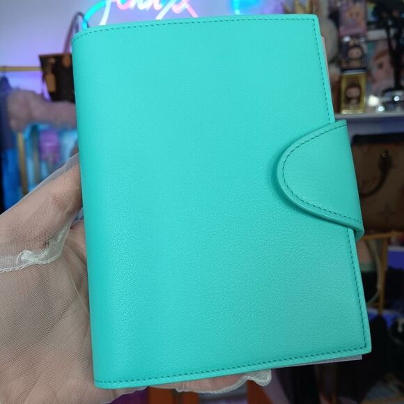NIB Tiffany & Co Blue Leather Notebook Passport Photo Cover w/Notebook Box - Picture 2 of 12